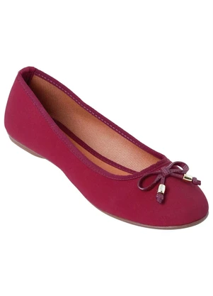 Perfecta - Sapatilha Bordô Nobuck Sintético - PERFECTA