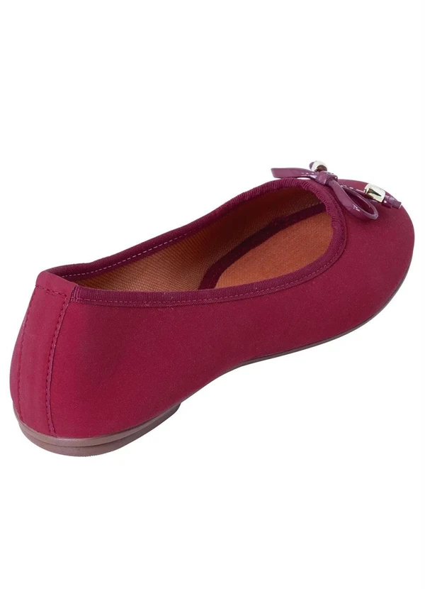 Perfecta - Sapatilha Bordô Nobuck Sintético 2