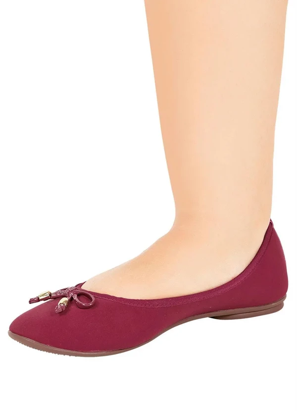 Perfecta - Sapatilha Bordô Nobuck Sintético 5