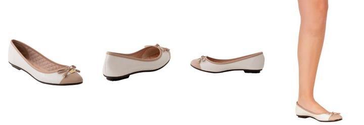 Sapatilha Moleca Branco em Verniz