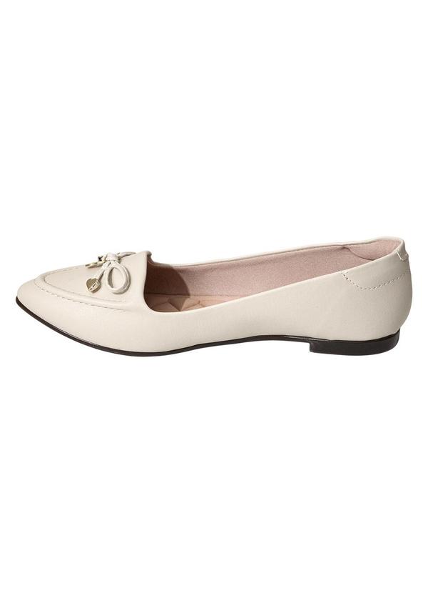 Moleca - Sapatilha Moleca Off White em Sintético 3