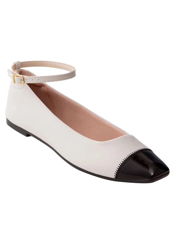 Moleca - Sapatilha Moleca Off White em Sintético