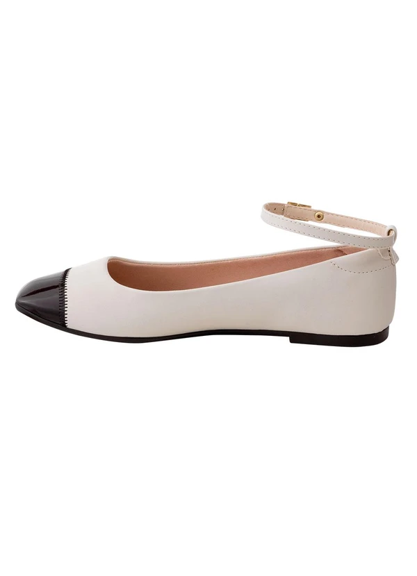 Moleca - Sapatilha Moleca Off White em Sintético 3