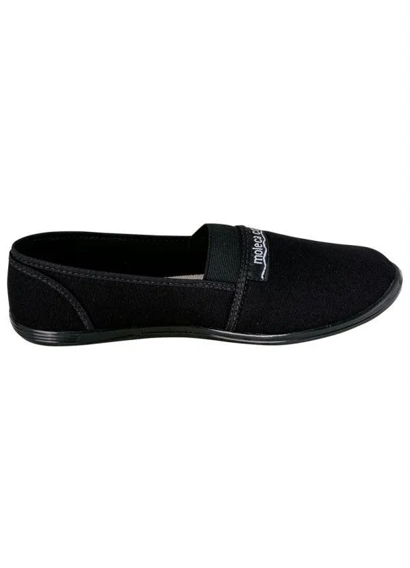 Moleca - Sapatilha Moleca Preta com Detalhe em Elástico 3