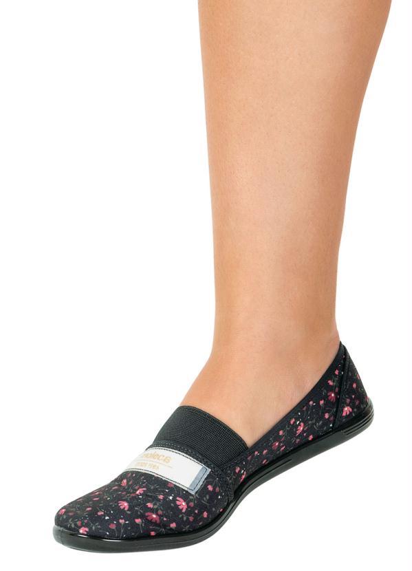 Moleca - Sapatilha Moleca Preta com Elástico 5