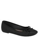 Sapatilha Moleca Preto com Detalhe de Lao