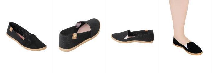 Sapatilha Moleca Preto com Micro Furos