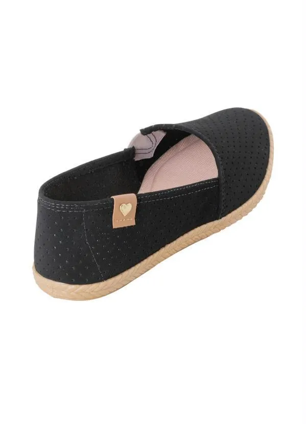 Moleca - Sapatilha Moleca Preto com Micro Furos 2