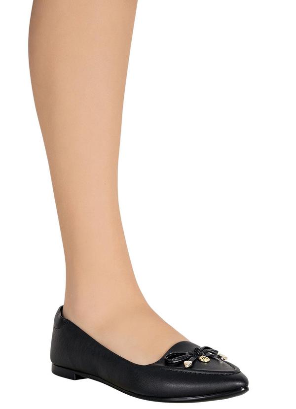 Moleca - Sapatilha Moleca Preto em Sintético 4