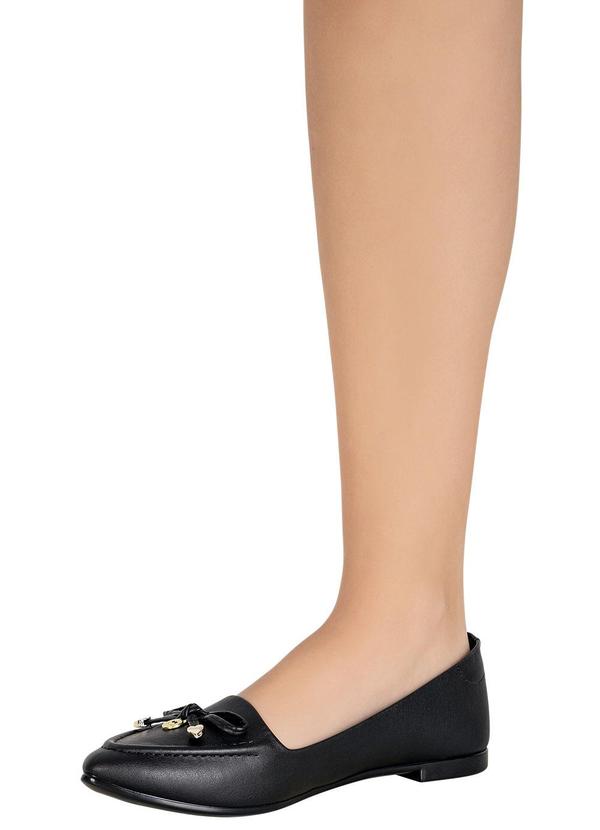 Moleca - Sapatilha Moleca Preto em Sintético 5