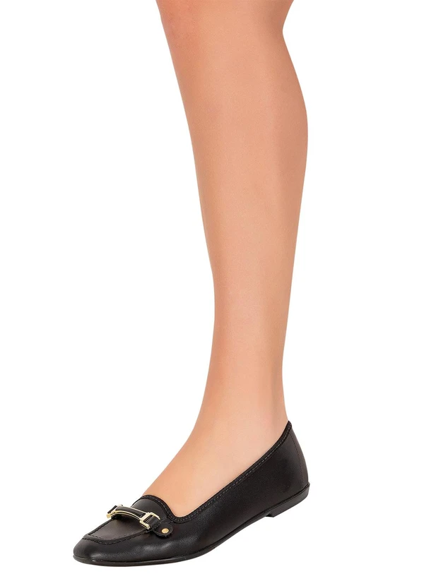 Moleca - Sapatilha Moleca Preto em Sintético 5