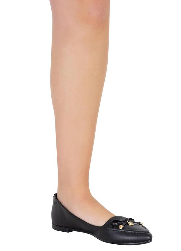 Moleca - Sapatilha Moleca Preto em Sintético 5