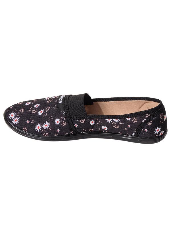 Moleca - Sapatilha Moleca Preto em Tecido 3