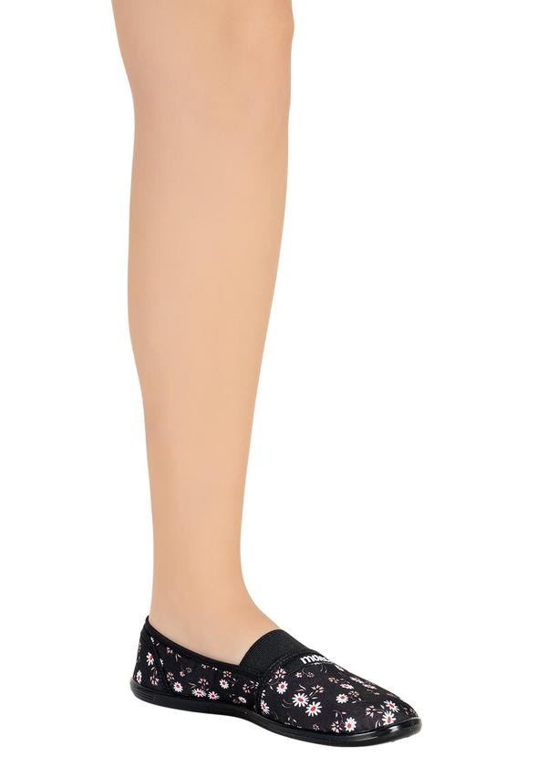 Moleca - Sapatilha Moleca Preto em Tecido 4