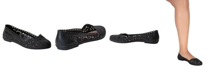 Sapatilha Preta em Full Plastic