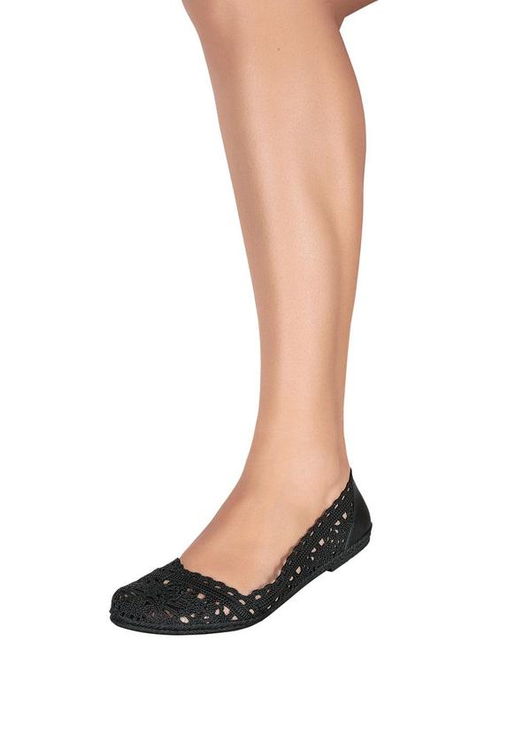 Perfecta - Sapatilha Preta em Full Plastic 5