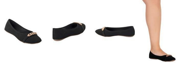 Sapatilha Preta em Nobuck