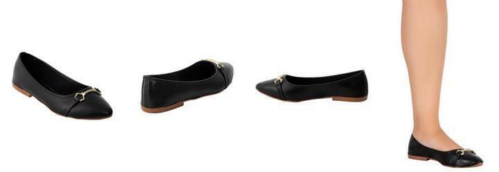 Sapatilha Preta em Sinttico