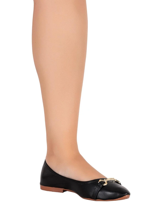 Perfecta - Sapatilha Preta em Sintético 4