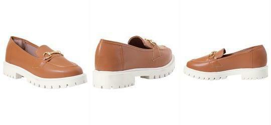 Mocassim Caramelo com Detalhe Dourado