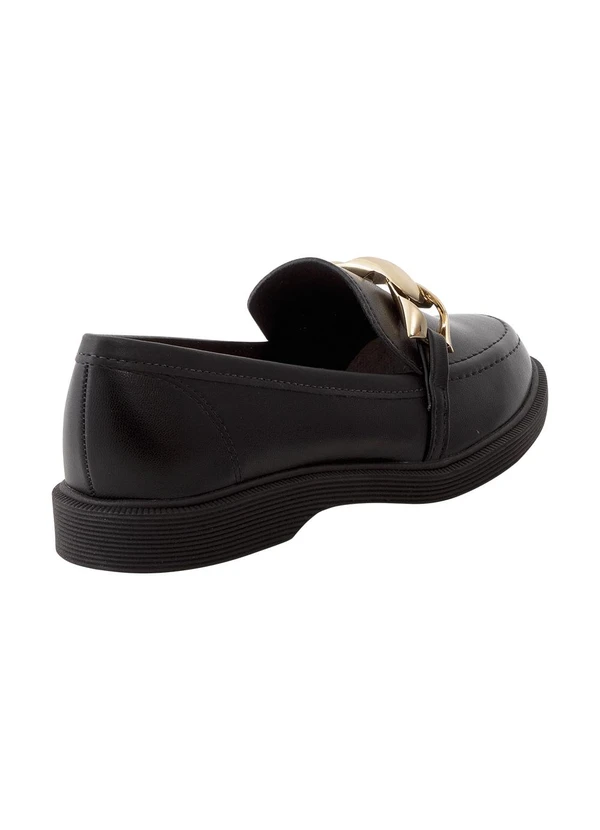 Moleca - Mocassim Moleca Preta em Sintético 2