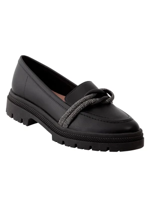 Mocassim Moleca (Preto) em Sintético - MOLECA