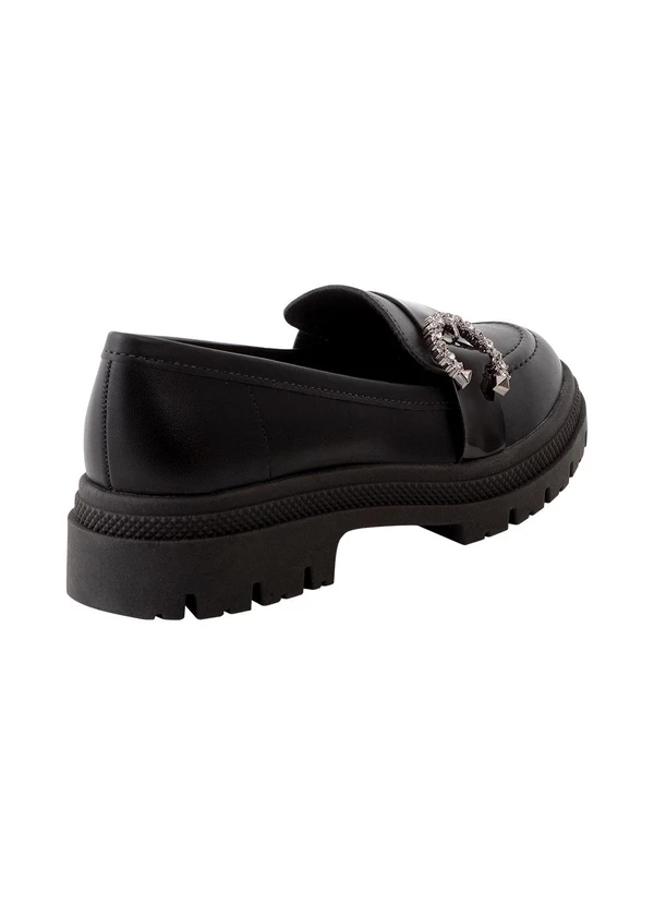 Moleca - Mocassim Moleca Preto em Sintético 2