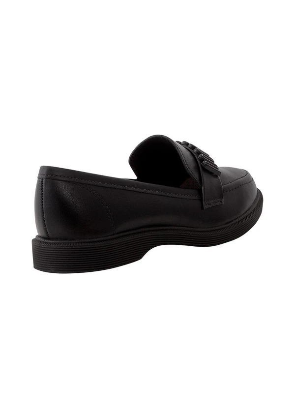 Moleca - Mocassim Moleca Preto em Sintético 2