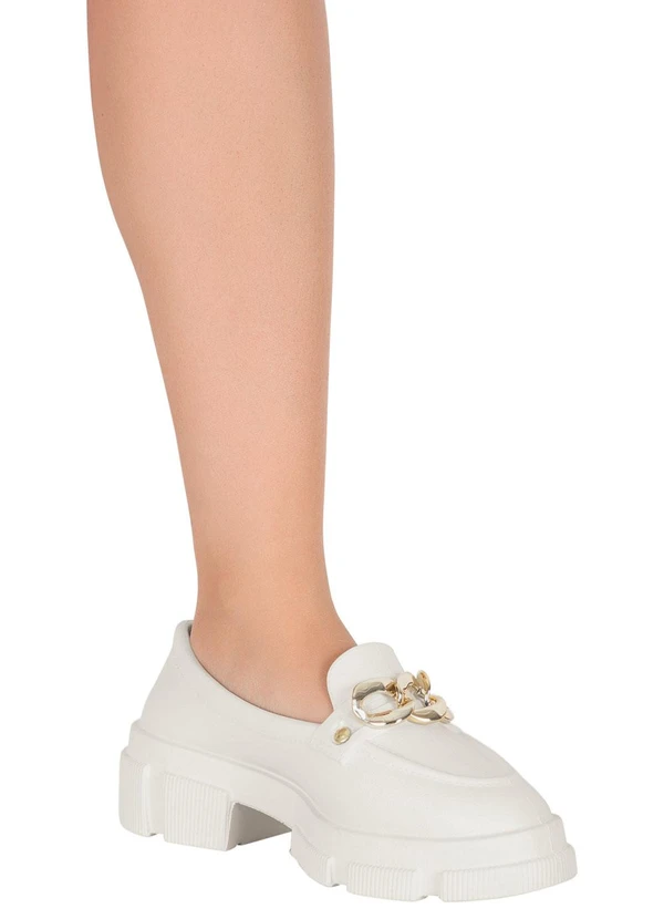 Perfecta - Mocassim Off White em Eva 6