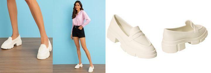 Mocassim Off White em Eva