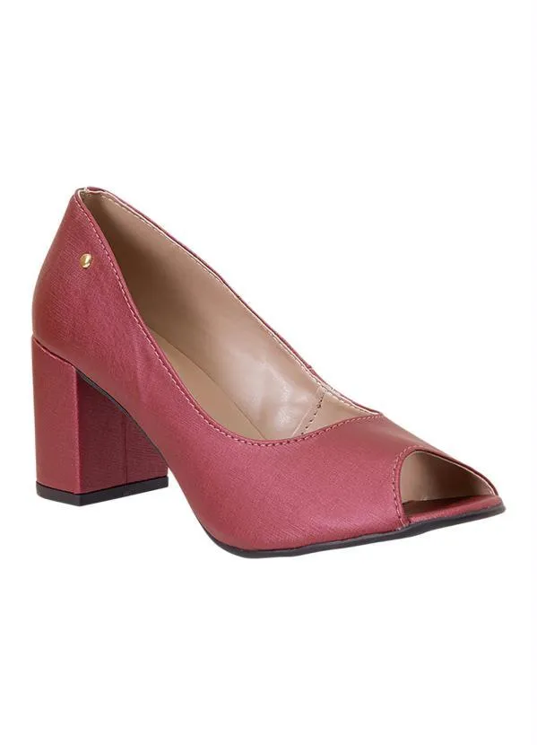 Perfecta - Sapato Bordô em Sintético 3