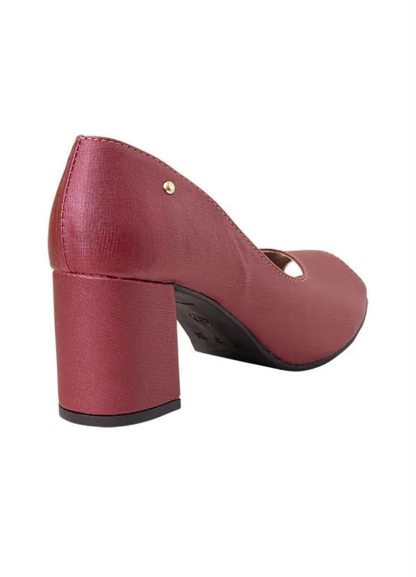 Perfecta - Sapato Bordô em Sintético 4