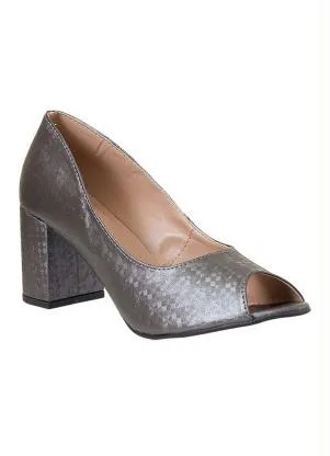 Perfecta - Sapato Grafite em Sintético - PERFECTA