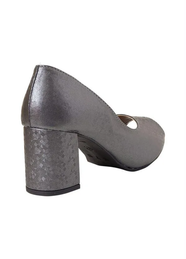 Perfecta - Sapato Grafite em Sintético 2