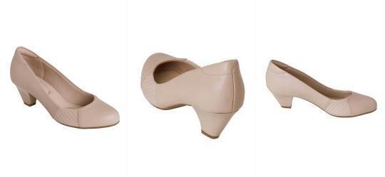 Sapato Modare Bege em Sint�tico