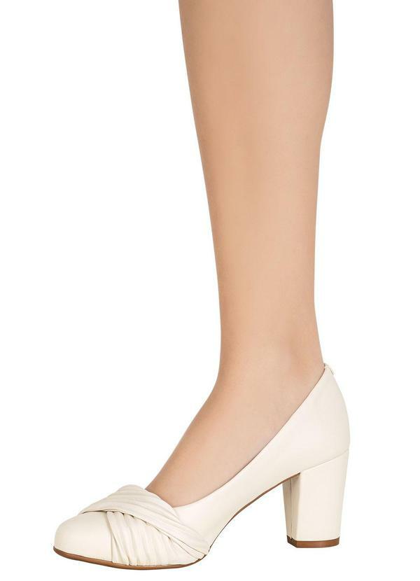 Vizzano - Sapato Vizzano Off White em Sintético 5