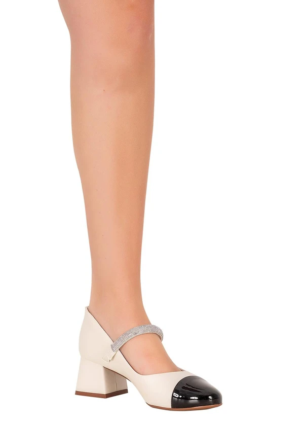 Vizzano - Sapato Vizzano Off White em Sintético 4