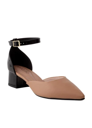 Sandália Beira Rio (Preto) em Verniz - BEIRA RIO