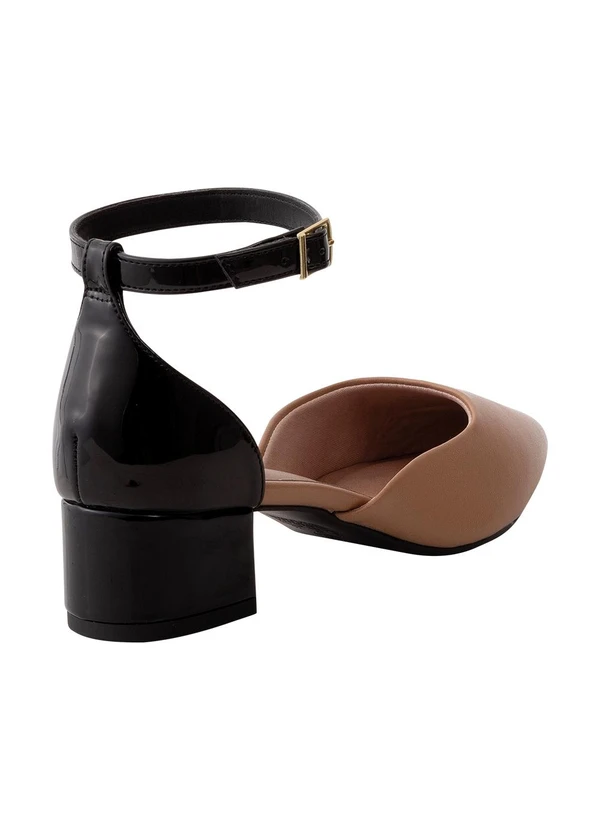 Beira Rio - Sandália Beira Rio Preto em Verniz 2