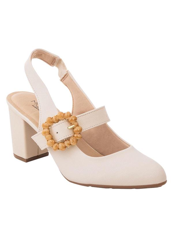 Modare - Sandália Modare Creme com Elástico 2