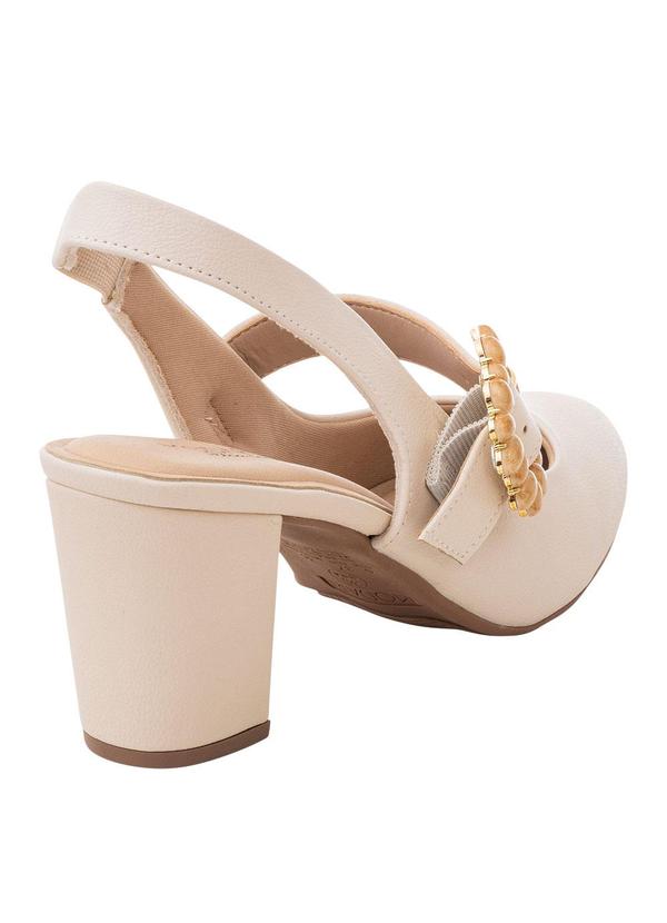 Modare - Sandália Modare Creme com Elástico 3