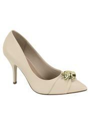 Scarpin Beira Rio Creme