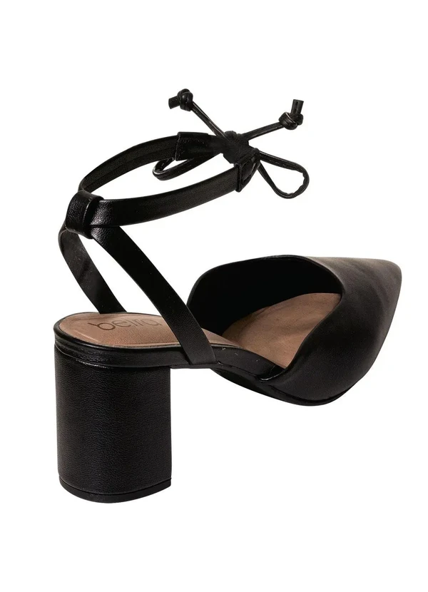 Beira Rio - Scarpin Beira Rio Preto em Sintético 2