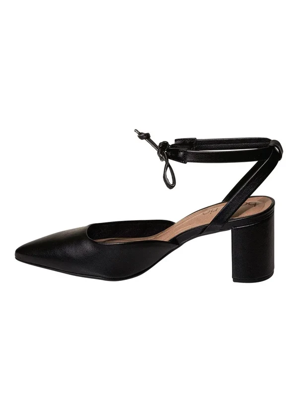 Beira Rio - Scarpin Beira Rio Preto em Sintético 3