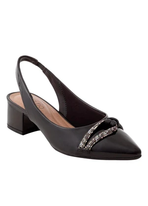 Scarpin Beira Rio (Preto) em Sintético - BEIRA RIO