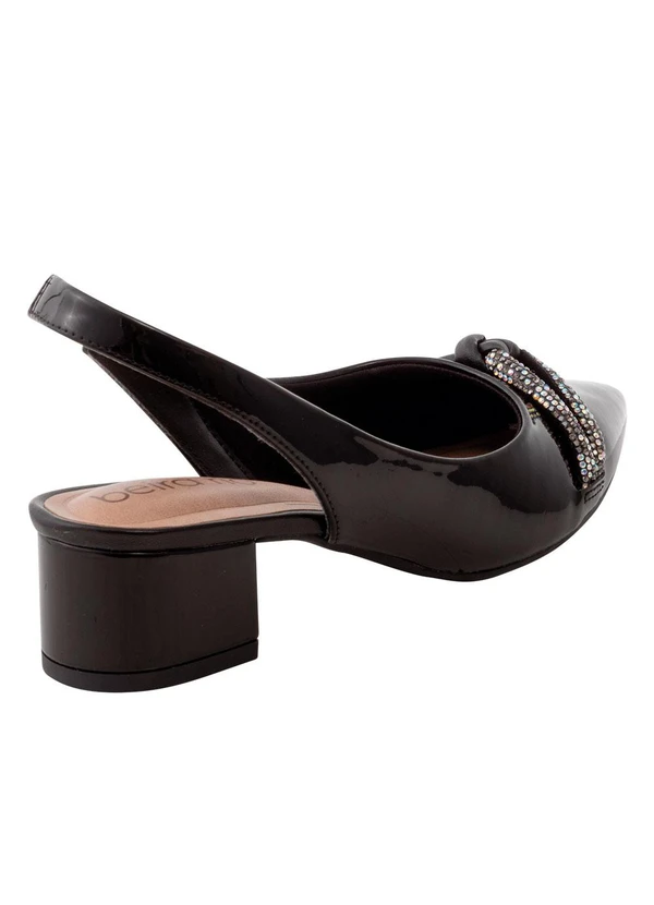 Beira Rio - Scarpin Beira Rio Preto em Sintético 2