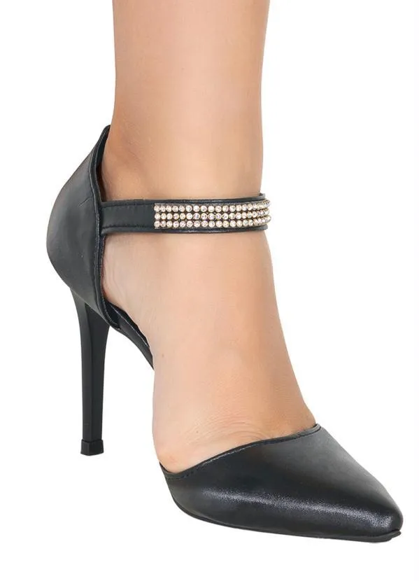 Perfecta - Scarpin Preta em Sintético 4