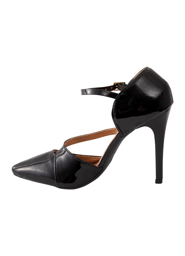 Perfecta - Scarpin Preto em Sintético Verniz 3