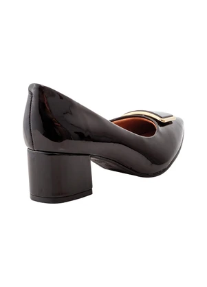 Vizzano - Scarpin Vizzanno Preto em Verniz - VIZZANO