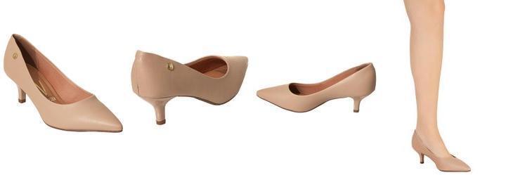 Scarpin Vizzano Bege em Sint�tico